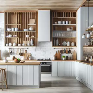 Kuchyn Bila Se Drevem