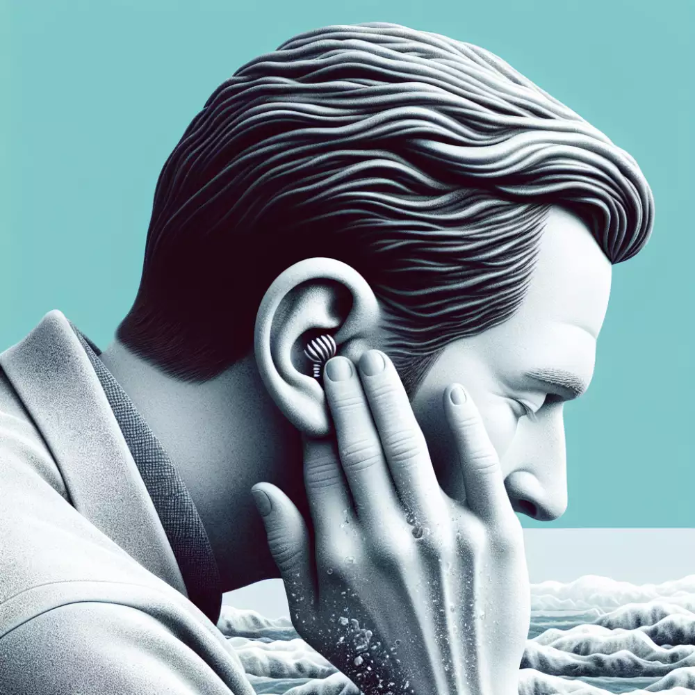 zalehlé ucho z vody