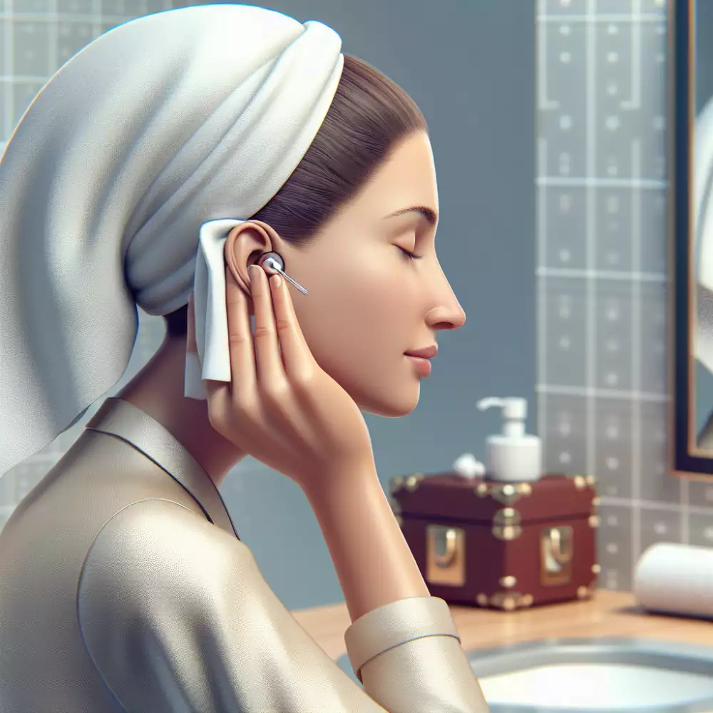 zalehlé ucho z vody